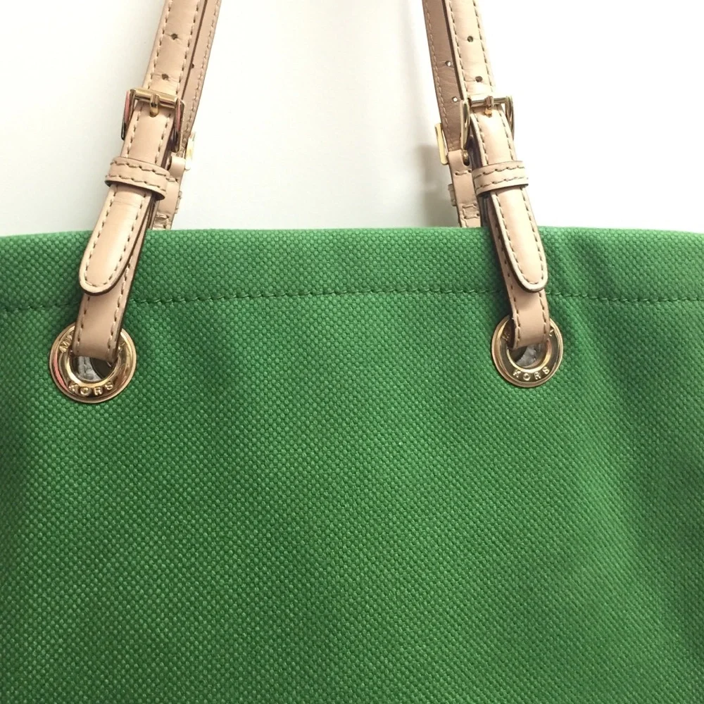Authentic Michael kors green tote bag